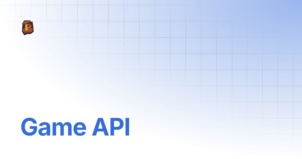 Game API | Pixudi